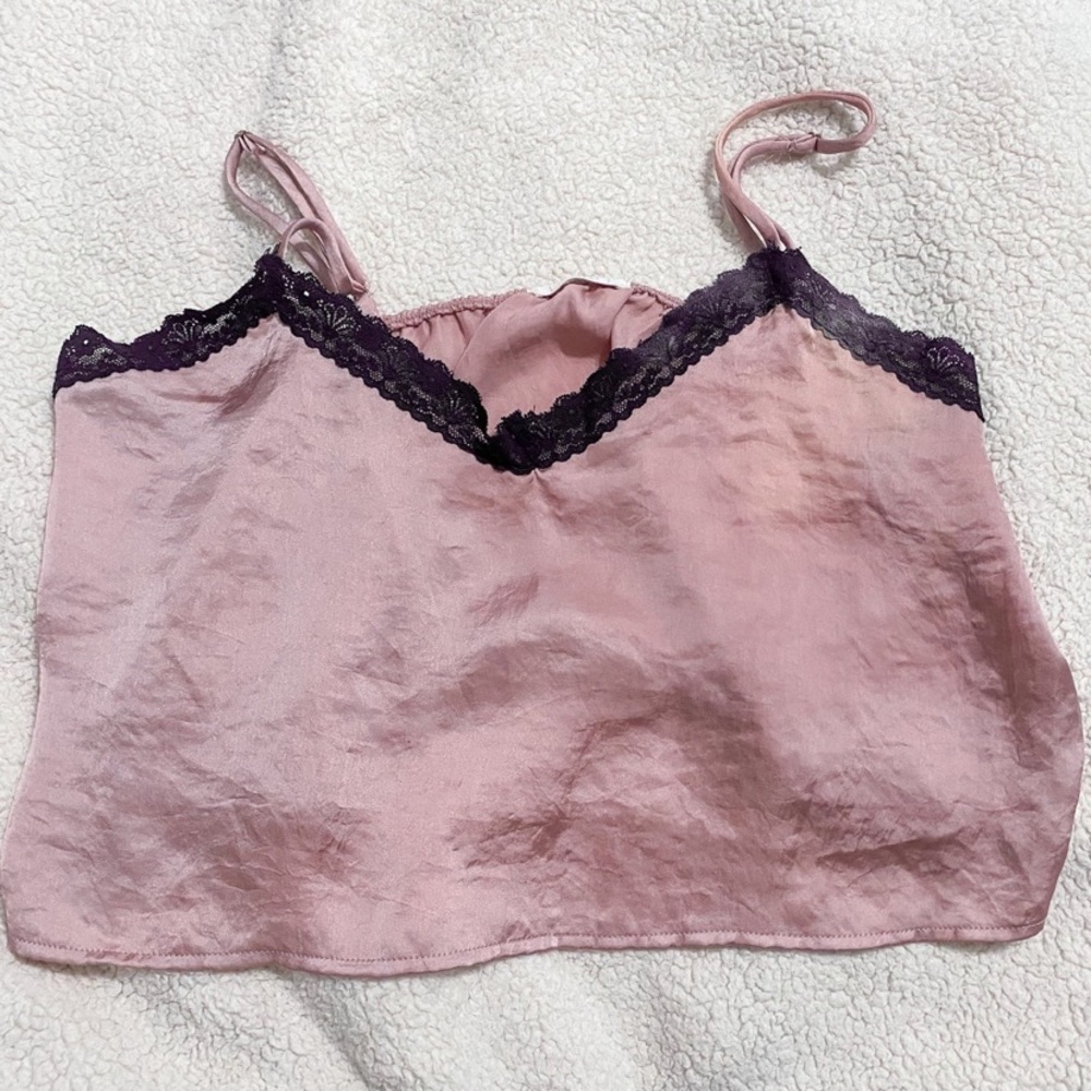tilly’s lace and silk top